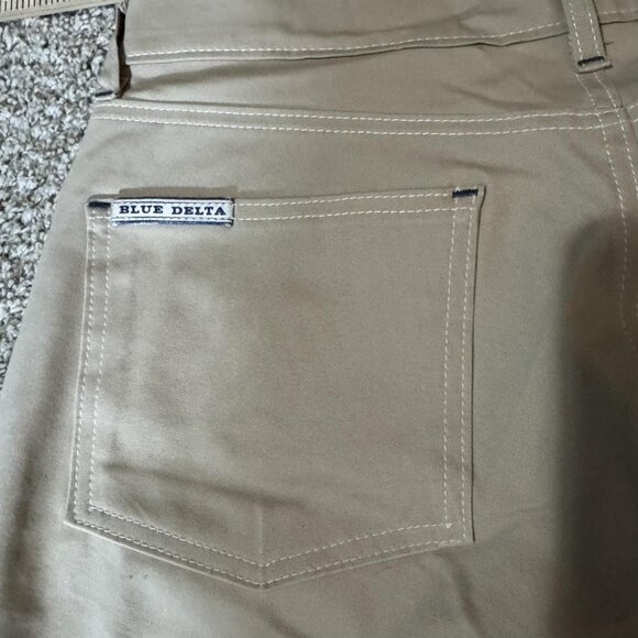 Blue Delta Tom James Pants Mens Khaki Straight Leg 5 Pocket Custom Made USA - Picture 8 of 11
